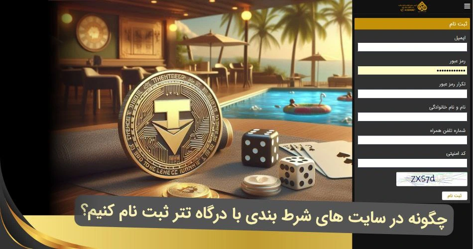 ثبت نام در سایت شرط بندی با تتر